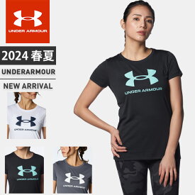 ☆ネコポス アンダーアーマー レディース Tシャツ 半袖 丸首 ビックロゴ UA テック ビッグロゴ ショートスリーブ シャツ ルーズ 吸汗速乾 消臭 吸汗速乾 伸縮性 トレーニング ランニング ヨガ フィットネス カジュアル ライフスタイル UNDER ARMOUR 1384708 あす楽 対応可