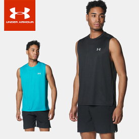 ☆ネコポス【お買い物マラソン！最大10%OFFクーポン配布中】 アンダーアーマー UNDER ARMOUR メンズ ランニングウェア タンクトップ スピードストライド スリーブレスTシャツ 1384782 464 あす楽 対応可