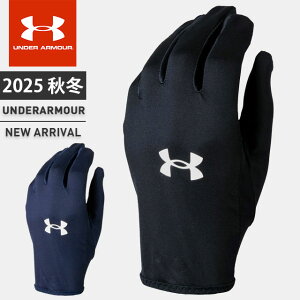 ネコポス アンダーアーマー メンズ レディース ランニング 手袋 UA チーム ラン グローブ 両手用 速乾性 シンプル ワンポイント マラソン ジョギング トレーニング ユニセックス UNDER ARMOUR 6003