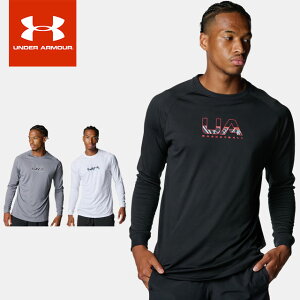 ☆ネコポス アンダーアーマー メンズ レディス バスケットボール 長袖Tシャツ UAテック ロゴ ロングスリーブ Tシャツ 6007863 UNDER ARMOUR