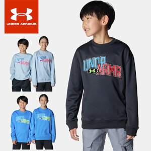 A_[A[}[ XEFbgg[i[ WjA UA ARMOUR FLEECE OVERLAY WORDMARK CREW 6007815 UNDER ARMOUR
