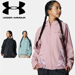 A_[A[}[ EChu[J[ WPbg fB[X UA TRICOT WOVEN PRINT FULL-ZIP HOODIE 6010220 UNDER ARMOUR