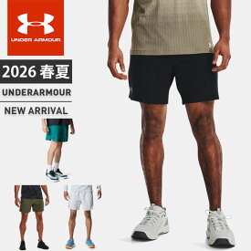 ☆ネコポス アンダーアーマー メンズ ショートパンツ ハーフパンツ UA バニッシュウーブン 6インチ ショーツ フィッティド ドローコード ポケット付 軽量 ストレッチ 通気性 速乾 トレーニング ランニング ジム アウトドア UNDER ARMOUR 1373718