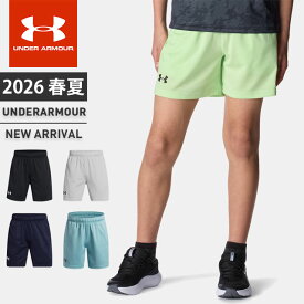 ☆ネコポス アンダーアーマー クリアランス ジュニア ハーフパンツ ショートパンツ UA テック メッシュショーツ ルーズ ゴム入りウエストバンド ドローコード ポケット付 速乾性 通気性 トレーニング 部活 クラブ 通学 カジュアル ボーイズ 男の子 UNDER ARMOUR 1387348