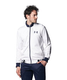 【30%OFF】公式 アンダーアーマー UNDER ARMOUR メンズ ゴルフ ミッドレイヤー UA パフォーマンス ニット フルジップ ジャケット 1378618 アウトドア スポーツ ジム 運動 部活 長袖 保温 防寒 フィット 伸縮 吸汗 速乾 ポケット テキストロゴ ドライ