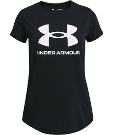 【30%OFF】公式 アンダーアーマー UNDER ARMOUR キッズ ガールズ トレーニング Tシャツ UA スポーツスタイル ショートスリーブTシャツ 〈ビッグロゴ〉 半袖 1361182 トップス カットソー ジュニア 子供服 吸汗速乾 アウトドア 運動 部活 スポーツ ジム フィットネス