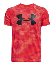 【30%OFF】公式 アンダーアーマー UNDER ARMOUR キッズ ボーイズ トレーニング Tシャツ UA テック ショートスリーブTシャツ 〈オールオーバープリント〉〈ビッグロゴ〉 半袖 1363278 トップス カットソー ジュニア 子供服 吸汗速乾 アウトドア 運動 部活 スポーツ ジム