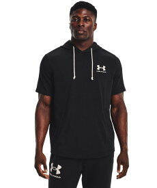 公式 アンダーアーマー UNDER ARMOUR メンズ トレーニング パーカー&トレーナー UA ライバルテリー ショートスリーブ シャツ フーディー 〈レフトチェスト〉 スウェット 1370396 半袖 トップス プルオーバー 吸汗速乾 ポケット 裏起毛