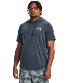 【40%OFF】公式 アンダーアーマー UNDER ARMOUR メンズ トレーニング パーカー&トレーナー UA ライバルテリー ショートスリーブ フーディ〈ノベルティ〉 スウェット1377184 アウトドア スポーツ ジム 運動 部活 半袖 フード ポケット 吸汗 ドライ