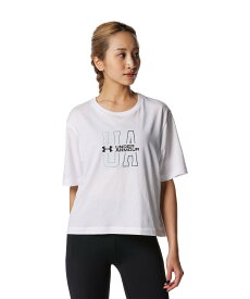 【50%OFF】公式 アンダーアーマー UNDER ARMOUR レディース トレーニング Tシャツ UA コットン ショートスリーブ Tシャツ 〈グラフィック〉 半袖ウィメンズ1378313 半袖Tシャツ 吸汗速乾 綿混 トレーニングウェア スポーツ アウトドア フィットネス ジム 部活