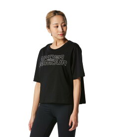 【50%OFF】公式 アンダーアーマー UNDER ARMOUR レディース トレーニング Tシャツ UA コットン ショートスリーブ Tシャツ 〈ワードマーク〉 半袖ウィメンズ1378314 半袖Tシャツ 吸汗速乾 綿混 スポーツウェア スポーツ アウトドア フィットネス ジム 部活