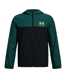 【40%OFF】公式 アンダーアーマー UNDER ARMOUR UA UAスポーツスタイル ウインドブレーカー（トレーニング/BOYS） 1370183 ジャケット アウター ウインドブレーカー アウトドア スポーツ ジム 部活 キッズ ジュニア 子供服 ボーイズ 長袖 フード 撥水 耐久 ポケット ドライ