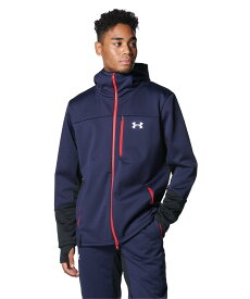 【50%OFF】【父の日】公式 アンダーアーマー UNDER ARMOUR メンズ 野球 UA 3レイヤー フルジップ ジャケット 1381251 アウトドア スポーツ ジム 運動 部活 長袖 フード 防風 保温 フリース 軽量 サムホール ポケット 裏起毛 撥水 ドライ