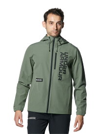 【30%OFF】公式 アンダーアーマー UNDER ARMOUR メンズ トレーニング ジャケット UAブラッシュドウーブン フルジップ フーディ アウター ウインドブレーカー 1381347 アウトドア スポーツ ジム 運動 部活 長袖 フード 裏起毛 撥水 ポケット ストレッチ