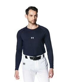 【父の日】公式 アンダーアーマー UNDER ARMOUR UA UAヒートギア コンフォート フィッティド ロングスリーブ クルーネック シャツ （ベースボール/MEN ） 1384731 アンダーシャツ ベースレイヤー コンプレッション インナー 長袖 野球