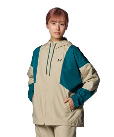 【40%OFF】公式 アンダーアーマー UNDER ARMOUR UA UAメッシュ ライナー ウーブン ソリッド ジャケット（トレーニング/WOMEN） 1384761 ジャケット アウター ウインドブレーカー ウィメンズ レディース アウトドア スポーツ ジム 長袖 フルジップ フード 撥水