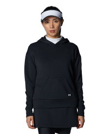 【30％OFF】公式 アンダーアーマー UNDER ARMOUR UA UAソフトニット プルオーバー フーディー （ゴルフ/WOMEN ） 1384965 アウトドア スポーツ ジム 運動 部活 レディース 長袖 フード カンガルーポケット ストレッチ ドライ ブラック/ホワイト