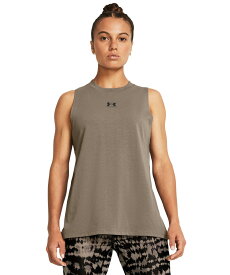 公式 アンダーアーマー UNDER ARMOUR UA UAキャンパス マッスル タンク（トレーニング/WOMEN） 1383659 タンクトップ ノースリーブ シャツ スリーブレス ウィメンズ レディース アウトドア スポーツ ジム 運動 部活 速乾 コットン