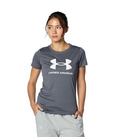 【母の日】公式 アンダーアーマー UNDER ARMOUR UA UAテック ビッグロゴ ショートスリーブTシャツ（トレーニング/WOMEN） 1384708 Tシャツ 半袖 ウィメンズ レディース アウトドア スポーツ ジム 運動 部活 吸汗 速乾 伸縮 ドライ 消臭