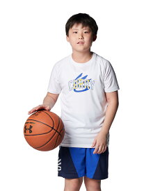 【30％OFF】公式 アンダーアーマー UNDER ARMOUR UA カリー テック ショートスリーブTシャツ （バスケットボール/KIDS） 1384727 Tシャツ 半袖 バスケ アウトドア スポーツ ジム 運動 部活 キッズ ジュニア 子供服 軽量 吸汗 速乾 伸縮 ドライ 防臭