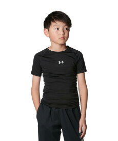 公式 アンダーアーマー UNDER ARMOUR UA UAヒートギアアーマー コンプレッション ショートスリーブ クルーネック シャツ（ベースボール/KIDS） 1384751 アンダーシャツ ベースレイヤー コンプレッション インナー 半袖 野球 スポーツ キッズ ジュニア 子供服 通気性 速乾