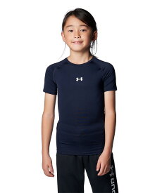 公式 アンダーアーマー UNDER ARMOUR UA UAヒートギアアーマー コンプレッション ショートスリーブ クルーネック シャツ（ベースボール/KIDS） 1384751 アンダーシャツ ベースレイヤー コンプレッション インナー 半袖 野球 スポーツ キッズ ジュニア 子供服 通気性 速乾