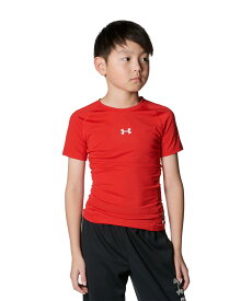公式 アンダーアーマー UNDER ARMOUR UA UAヒートギアアーマー コンプレッション ショートスリーブ クルーネック シャツ（ベースボール/KIDS） 1384751 アンダーシャツ ベースレイヤー コンプレッション インナー 半袖 野球 スポーツ キッズ ジュニア 子供服 通気性 速乾
