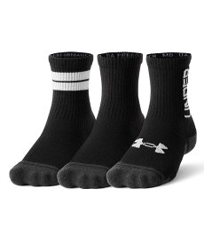 【30％OFF】公式 アンダーアーマー UNDER ARMOUR ユニセックス トレーニング 靴下 UAパフォーマンステック ノベルティ クルー ソックス （3足セット） メンズ ウィメンズ キッズ 1379515 アウトドア スポーツ ジム 運動 部活 レディース ジュニア 通気性 速乾