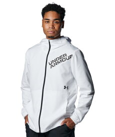 【30％OFF】公式 アンダーアーマー UNDER ARMOUR UA UAトリコット ラインド ウーブン ジャケット（トレーニング/MEN） 1388237 ジャケット アウター ウインドブレーカー アウトドア スポーツ ジム 部活 メンズ 長袖 フード フルジップ ストレッチ 撥水 耐久 ポケット ドライ