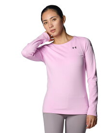 【50％OFF】公式 アンダーアーマー UNDER ARMOUR UA UAコールドギア プロ ロングスリーブ クルーネック シャツ（トレーニング/WOMEN） 1388716 アンダーシャツ ベースレイヤー コンプレッション インナー 長袖 ウィメンズ レディース アウトドア スポーツ 吸汗 ドライ 消臭