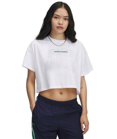 公式 アンダーアーマー UNDER ARMOUR UA UAバーシティ ミックス ヘビーウエイト クロップ ショートスリーブ Tシャツ（トレーニング/WOMEN） 1389156