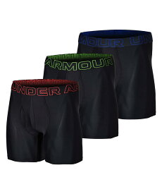 公式 アンダーアーマー UNDER ARMOUR メンズ UAパフォーマンステック 6インチ アンダーウェア （3枚セット） Train ボクサーパンツ 5500 陸上 マラソン 1387414 アウトドア スポーツ ジム 運動 部活 下着 ショートパンツ 通気性 フィット ストレッチ メッシュ