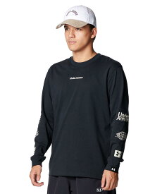 【30％OFF】公式 アンダーアーマー UNDER ARMOUR メンズ UAヘビーウエイト グラフィック ロングスリーブ Tシャツ Sportstyle Tシャツ 長袖 ロンT 00 6012640 アウトドア スポーツ ジム 運動 部活 コットン 厚手 ブラック