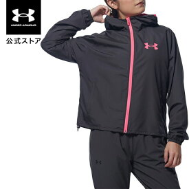 【50%OFF】公式 アンダーアーマー UNDER ARMOUR UA メッシュライナー ウーブン フルジップ ジャケット トレーニング レディース 1372176 アウター アウトドア スポーツ ジム 運動 部活 長袖 フード 軽量 メッシュ ポケット 撥水