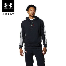 【アウトレット】公式 アンダーアーマー UNDER ARMOUR UA スウェット ロングスリーブ プルオーバー フーディー バスケットボール メンズ 1368972 スウェット 裏起毛 パーカー 長袖 トップス コールドギア 防寒 ロゴ ポケット アウトドア スポーツ ジム 運動 部活