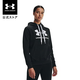 【母の日】【40%OFF】公式 アンダーアーマー UNDER ARMOUR UA ライバルフリース ロゴ フーディー トレーニング レディース 1356318 フリース 起毛 長袖 トップス プルオーバー パーカー スポーツウェア トレーニングウェア ジムウェア ロゴ ポケット スポーツ ジム 部活