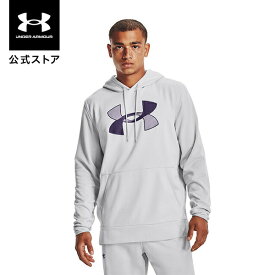 【アウトレット】【父の日】公式 アンダーアーマー UNDER ARMOUR UA アーマーフリース フーディー ビッグロゴ トレーニング メンズ 1357085 フリース 起毛 長袖 トップス パーカー プルオーバー ロゴ ポケット 軽量 通気性 アウトドア スポーツ ジム 運動 部活