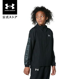 【アウトレット】公式 アンダーアーマー UNDER ARMOUR UA ウーブン フルジップ ジャケット ベースボール キッズ 1368894 アウター アウトドア スポーツ ジム 運動 部活 長袖 野球 ジュニア メッシュ 伸縮性 撥水 カンガルーポケット ドライ 吸汗 速乾