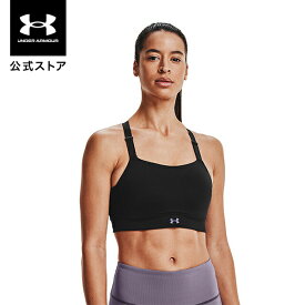 【アウトレット】公式 アンダーアーマー UNDER ARMOUR UA レディース トレーニング ラッシュ ハイ 1363485 スポーツブラ スポブラ ブラジャー ヨガウェア クロスストラップ フィット ロゴ 吸汗速乾 抗菌 防臭 通気性 運動 部活 スポーツ フィットネス ジム