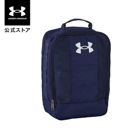 公式 アンダーアーマー UNDER ARMOUR UA メンズ バスケットボール シューズバッグ2 1364435 バッグ シューズケース シューズ ポーチ サブバッグ 上履き入れ 手提げ キッズ ロゴ ロゴプリント 無地 ネイビー 収納 ジム アウトドア キャンプ トラベルグッズ 軽量 靴収納 バスケ