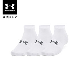 【30%OFF】公式 アンダーアーマー UNDER ARMOUR UA ユニセックス トレーニング エッセンシャル ローカット ソックス 3足セット 1365745 靴下 メンズ レディース アンクレット ショートソックス 吸汗速乾 抗菌 防臭 ロゴ Yヒール アウトドア ジム