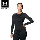 公式 アンダーアーマー UNDER ARMOUR UA レディース トレーニング ベースレイヤー インナー コールドギアアーマー クルーシャツ 1375480 アンダーシャツ アンダーウェア トップス 長袖 ロゴ 防寒 吸汗速乾 アウトドア スポーツ 部活
