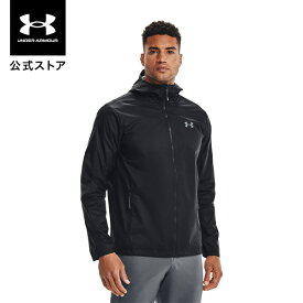 【40%OFF】公式 アンダーアーマー UNDER ARMOUR UA メンズ トレーニング レインウェア フォアフロント レインジャケット 1321439 アウター 長袖 ジップアップ フーディー レインコート ロゴ ポケット 撥水 防風 メッシュ アウトドア スポーツ ジム 部活 通勤 通学