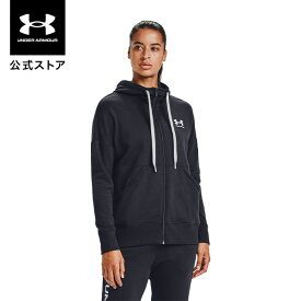 【母の日】【40%OFF】公式 アンダーアーマー UNDER ARMOUR UA レディース トレーニング パーカー ライバルフリース フルジップ フーディー 1356400 長袖 ジップアップ スポーツウェア トレーニングウェア ロゴ ポケット 裏起毛 防寒 吸汗速乾 スポーツ ジム 運動 部活