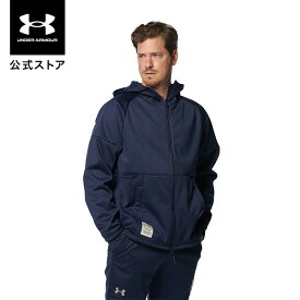 【40%OFF】公式 アンダーアーマー UNDER ARMOUR UA メンズ ベースボール 野球 フリース ジャケット アンディナイアブル 3レイヤー フルジップ 長袖 ジップアップ フーディー スポーツウェア トレーニングウェア ロゴ ポケット 防寒 防風 撥水 アウトドア スポーツ ジム 部活