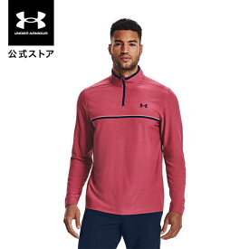 公式 アンダーアーマー UNDER ARMOUR UA プレーオフ2.0 1/4ジップ ゴルフ メンズ 1361821 ミッドレイヤー アウトドア スポーツ ジム 運動 部活 長袖 ストレッチ 吸汗 ドライ 抗菌 防臭