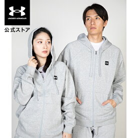 【40%OFF】公式 アンダーアーマー UNDER ARMOUR UA メンズ トレーニング パーカー ライバルフリース フルジップ フーディー 長袖 トップス パーカー スポーツウェア メンズウェア ロゴ ワンポイント ポケット 裏起毛 吸汗速乾 スポーツ ジム 運動 部活 1357111