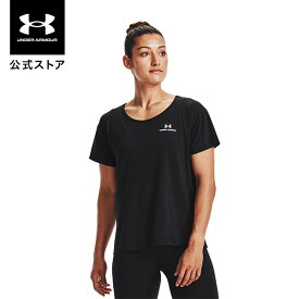 【母の日】【アウトレット】公式 アンダーアーマー UNDER ARMOUR UA レディース トレーニング ラッシュ エナジー コア ショートスリーブ 1365683 Tシャツ シャツ 半袖 トップス カットソー スポーツウェア トレーニングウェア ジムウェア ロゴ ワンポイント 吸汗速乾 運動