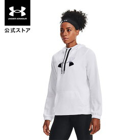 【アウトレット】公式 アンダーアーマー UNDER ARMOUR UA アーマーフリース ビッグロゴ フーディー トレーニング レディース 1365910 フリース 起毛 長袖 トップス プルオーバー ウィメンズ トレーニングウェア ロゴ 裏起毛 ポケット アウトドア スポーツ ジム