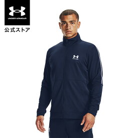 【40%OFF】公式 アンダーアーマー UNDER ARMOUR UA メンズ トレーニング ピケ トラックジャケット 1366202 ジャージ 長袖 上 ジャージ上 ジップアップ 前開き フードなし トレーニングウェア スポーツウェア フィットネス ジム ウェア アウトドア スポーツ 運動 部活